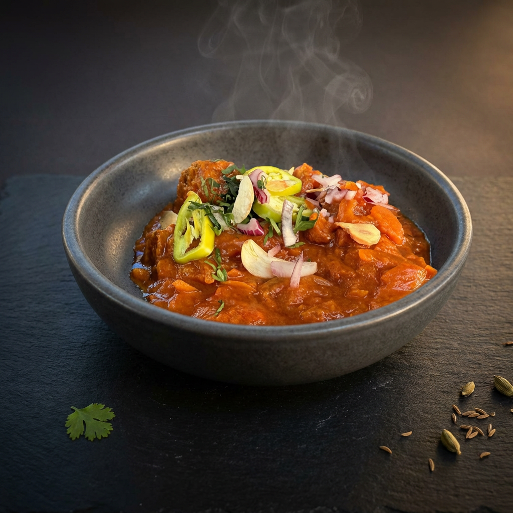 North Indian Garlic Chilli Lamb