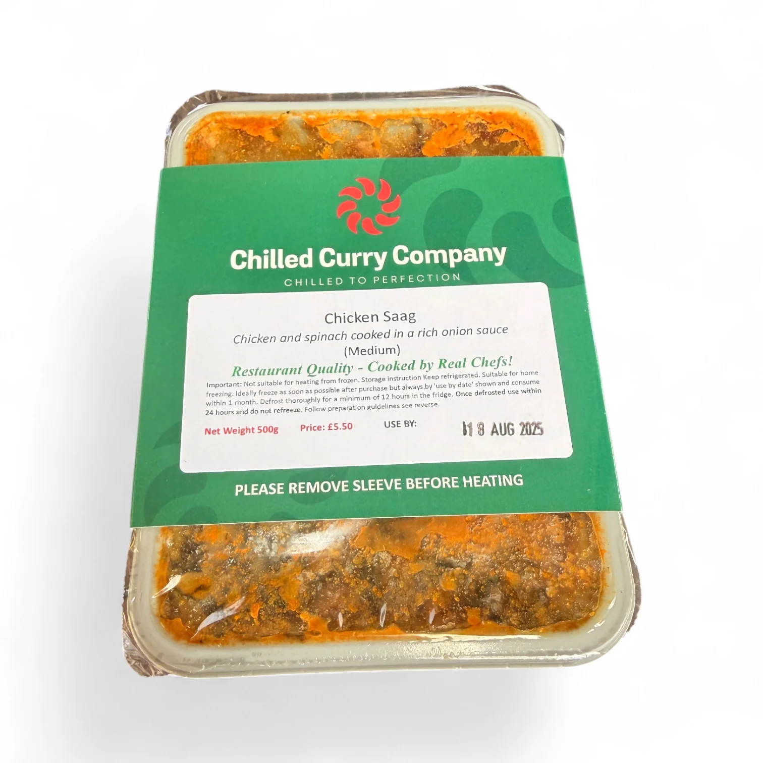 Chicken Saag — Packaging